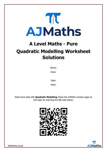 Image result for Quadratic Modelling a Level Edexcel