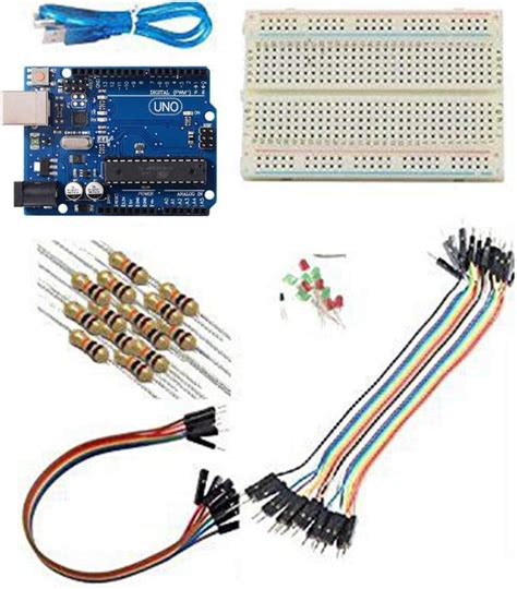 Robocraze UNO Board Basic Starter Kit compatible with Arduino ...
