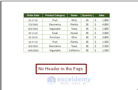 Image result for Excel Remove Header