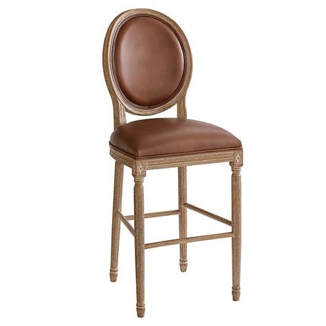 Clancey Leather Bar or Counter Stool