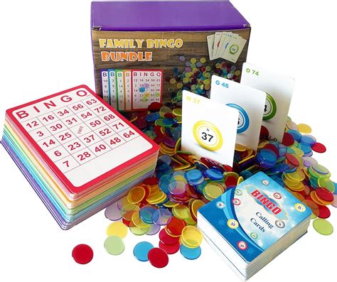 Amazon.com : Yuanhe Complete Bingo Game Set - 100 Bingo Cards,1000 ...