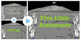 Five Little Astronauts Counting Song Sheet