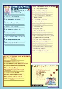 Image result for Present Simple Tasks