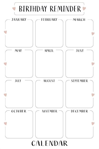 Verjaardagskalender Afbeeldingen - Gratis downloaden op Freepik