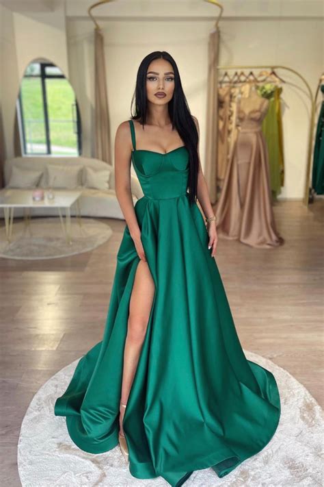 Long Dress Green Color