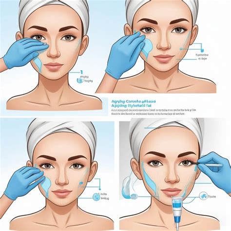 A set of different facial products applied stepbystep | Premium AI ...