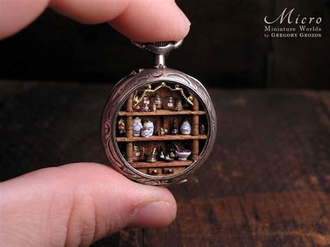 Artist creates miniature worlds within old pocket watches | The Vintage ...