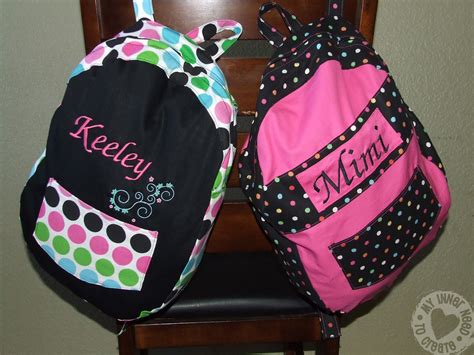 My Inner Need to Create...: Personalized Kids Backpack