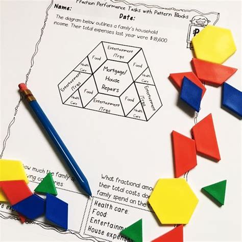Image result for Pattern Block Fractions