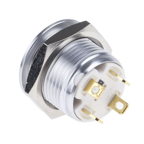 RS PRO | RS PRO MPB16 Series Illuminated Push Button Switch, Momentary ...