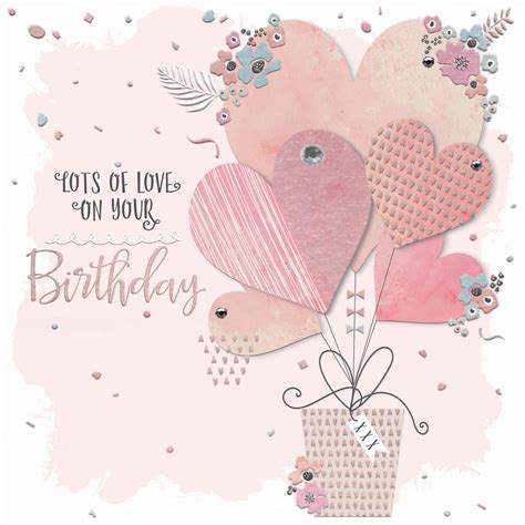 Buy Lots of Love on Your Birthday - Handfinished Birthday Card, Air ...