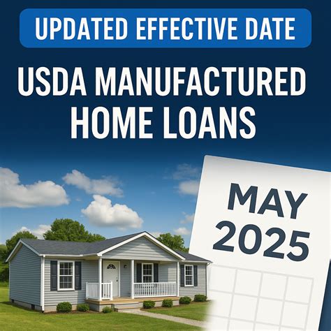 Updated Effective Date - USDA Existing Manufactured Home Loan Program ...