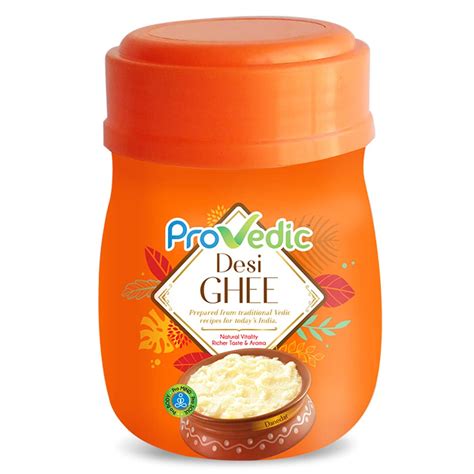 ProVedic Pure Desi Ghee 200ml PET Jar | Made Traditionally from Fresh ...