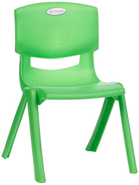 Buy Esqube Baby Chair Kids Plastic School Study Chair Green Color ...