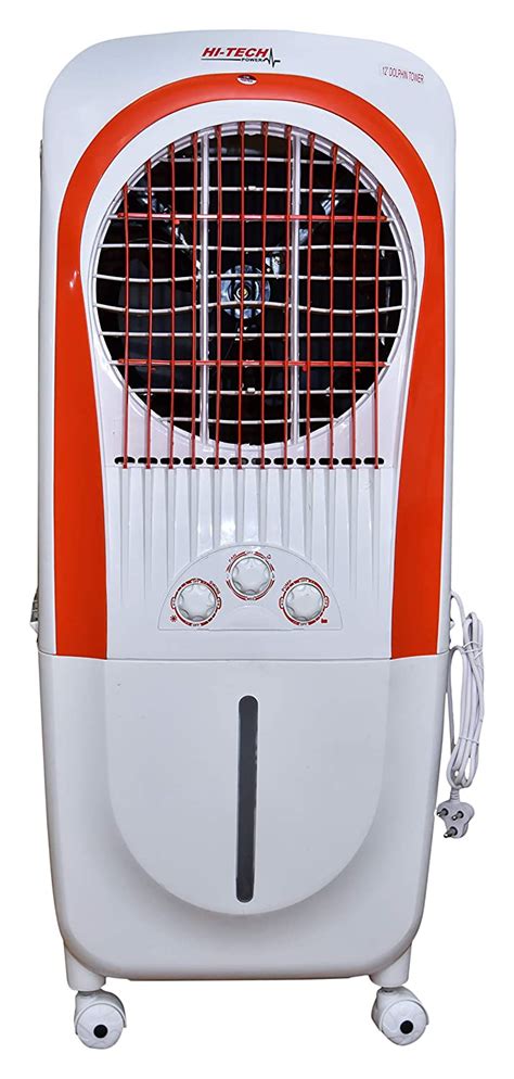 Hi Tech Power Plastic Body Room Cooler Dolphin Tower 12'' (65 Liters ...