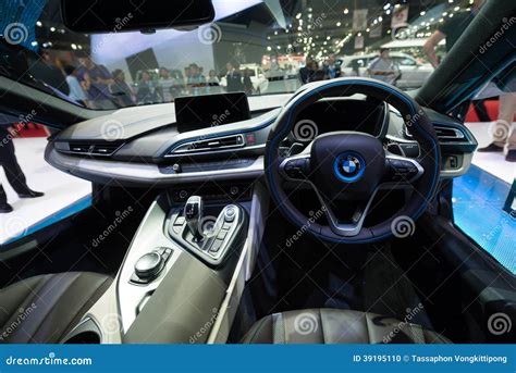 Interior of BMW I8 Hybrid Production Car on Display Editorial Image ...