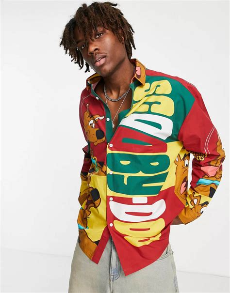 Scooby Doo 90s Block Print Long Sleeve Shirt – Roar Fox