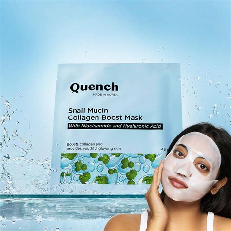 Snail Mucin Collagen Boost Mask – Quench Botanics