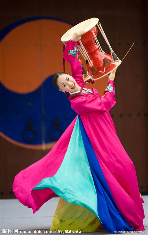 韩国美女传统舞蹈摄影图__舞蹈音乐_文化艺术_摄影图库_昵图网nipic.com