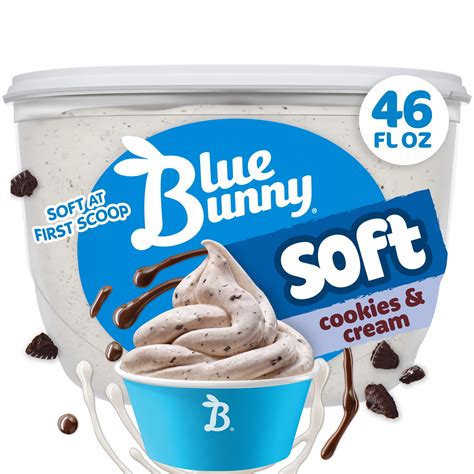 Blue Bunny Soft Cookies and Cream Premium Frozen Dessert, 46 fl oz ...