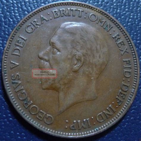 Uk - England - Great Britain - One Penny Coin 1928
