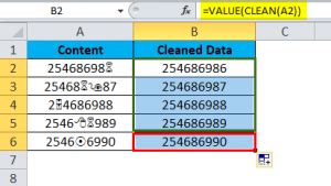Image result for Clean Data Function in Excel for Data Not Given