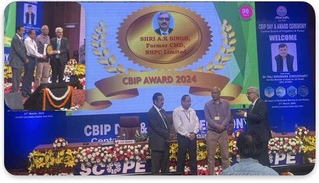 Abhay Kumar Singh Honored for Excellence in Hydropower Sector