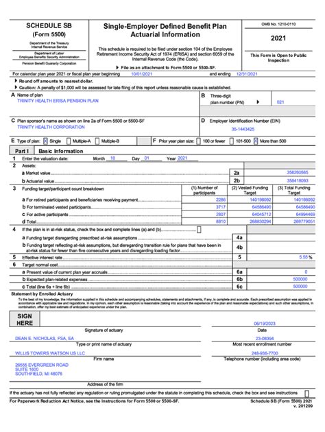 Fillable Online Changes to the Form 5500 filed in 2024 and the Summary ...