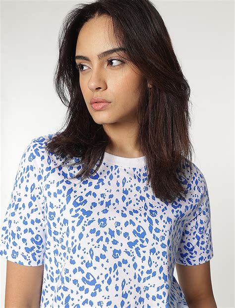 Buy Pure Cotton Abstract Print T-Shirt at Marks & Spencer