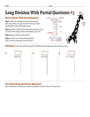 Dividing Using Partial Quote 的图像结果
