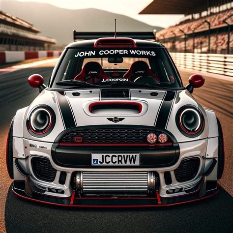 Custom Mini Cooper on the Race Track
