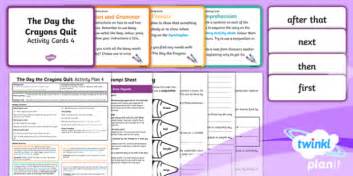The Day the Crayons Quit Guided Reading 4 Y2 (teacher made)