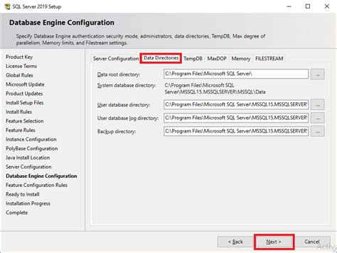 Image result for SQL Server 2019 Database Engine Configuration