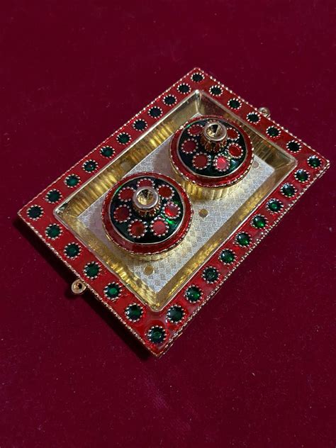 GOKULAM kankavathi, Oval Design Plate, kankavathi Plate, Pooja Haldi ...