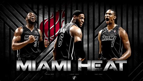 Miami Heat Basketball Stars HD Wallpaper