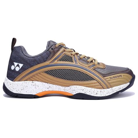 YONEX Tokyo Ultima Badminton Shoes for Men, Dark Brown/Bright Gold ...