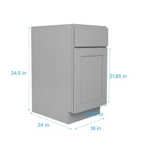 RELIABILT Overlake 18-in W x 34.5-in H x 24-in D Gray 1-Drawer Pull-out ...