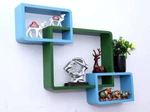 Hubwooden Good New Variance Of Wall Shelf Rack Set Of 3 Intersecting ...