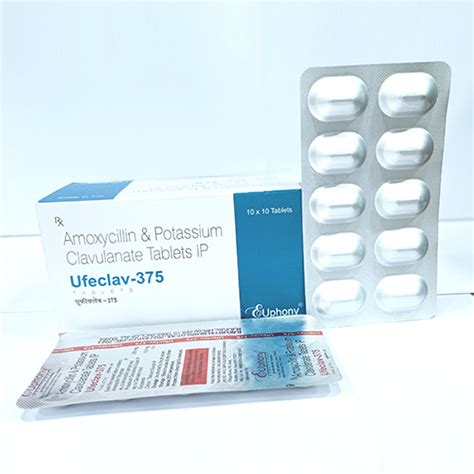 Ufeclav 375 - Amoxycillin & Potassium Clavulanate Tablets IP - Euphony ...