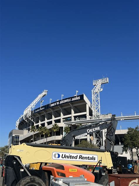 Onsite for the Jaguars Stadium as renovations have begun ! | Vince Gunter