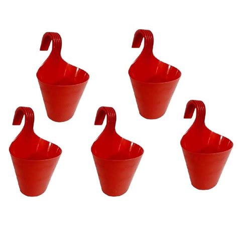 Go Hooked Plastic Hanging Planter for Plants, Vertical Gardens, Modern ...