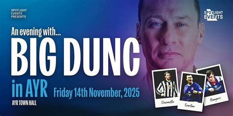 A Night with Duncan Ferguson, Ayr Town Hall, 14 November 2025 | AllEvents