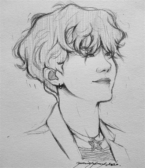 J-Hope Drawing Sketch - Drawing Skill