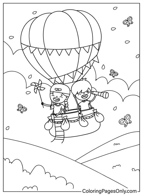 30 hot air balloon coloring pages free pdf printables - 31 Hot Air ...