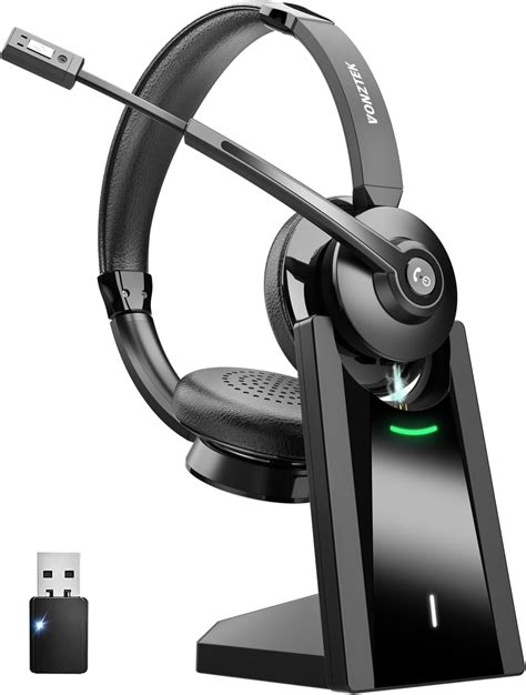 Amazon.com: Bluetooth Headset, Wireless Headphones with Microphone ...