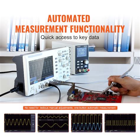 VEVOR Digital Oscilloscope, 1GS/S Sampling Rate, 100MHZ Bandwidth ...
