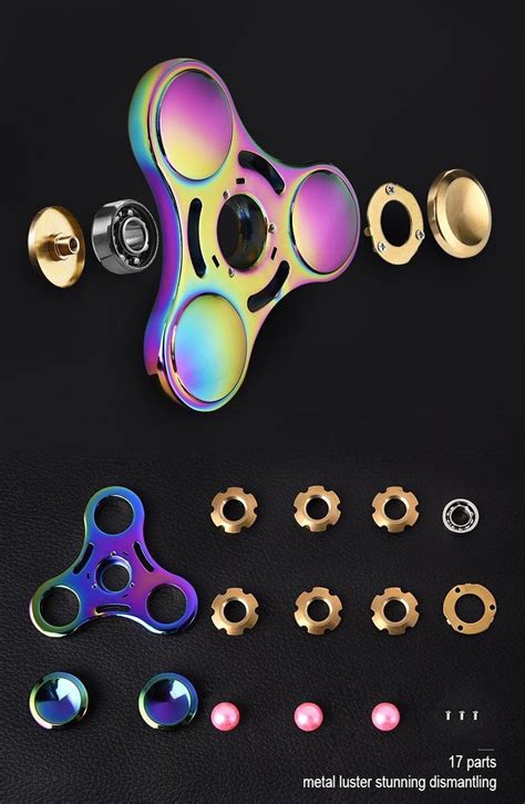 VAKU ® Fidget Spinner With High Speed NSK R3 Bearing Titanium Alloy ...
