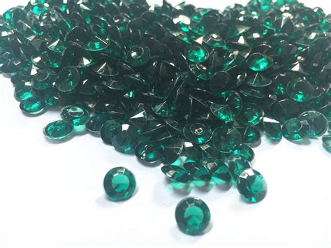 Buy Acrylic Diamonds, 8mm Acrylic Color Faux Round Crystals Treasure ...