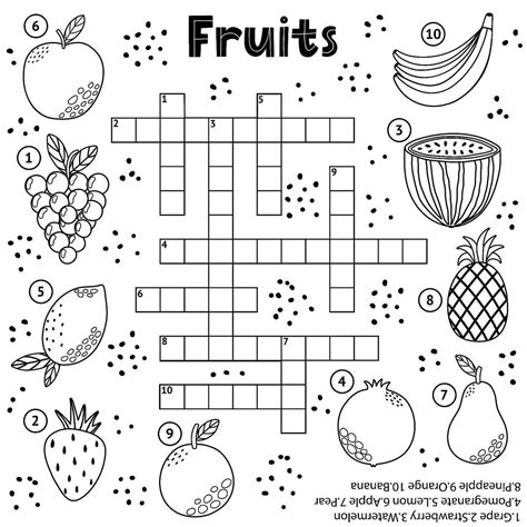 Crossword puzzles for kids fun free printable crossword puzzle coloring ...