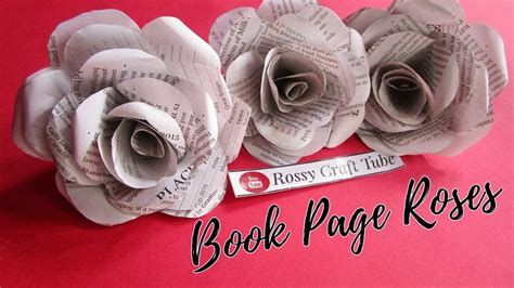 Image result for Book Paper Flower Tutorial
